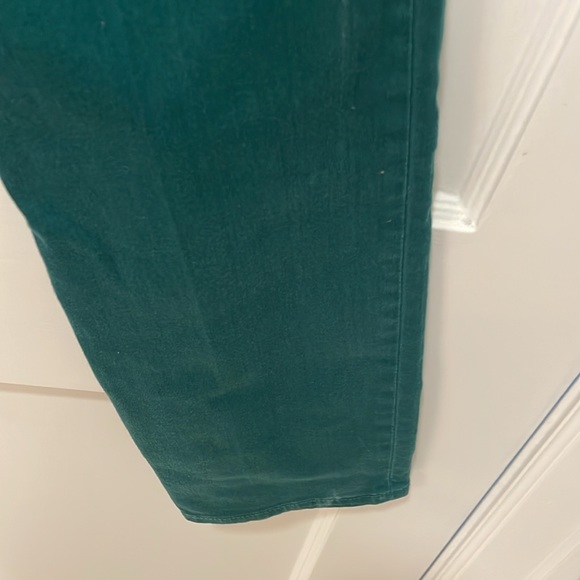 Green jeans by Tory Burch skinny fit with stretch nwt 195 size 32 denim - Picture 10 of 10